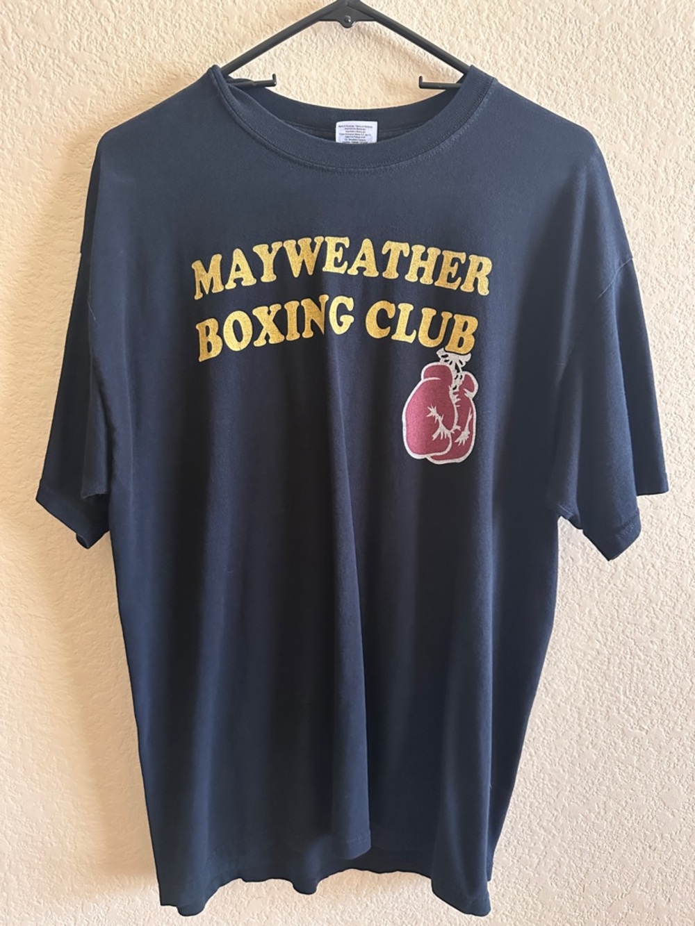 Mayweather Boxing Club Graphic Tee - Black with Yellow & Red
